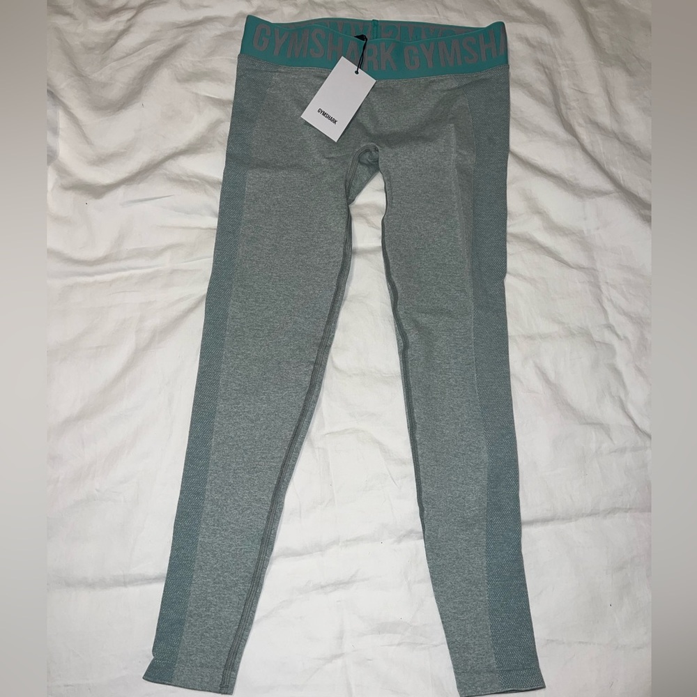 NWT Gymshark Flex Low Rise Leggings - Spring Green Marl/Jade Green - Size S
